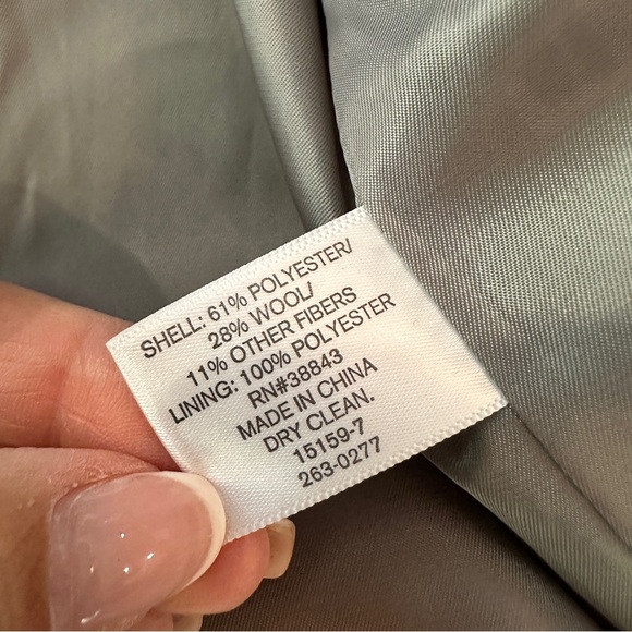 Liz Claiborne 3/4 Length Wool Pea Coat Size XL - Picture 11 of 13